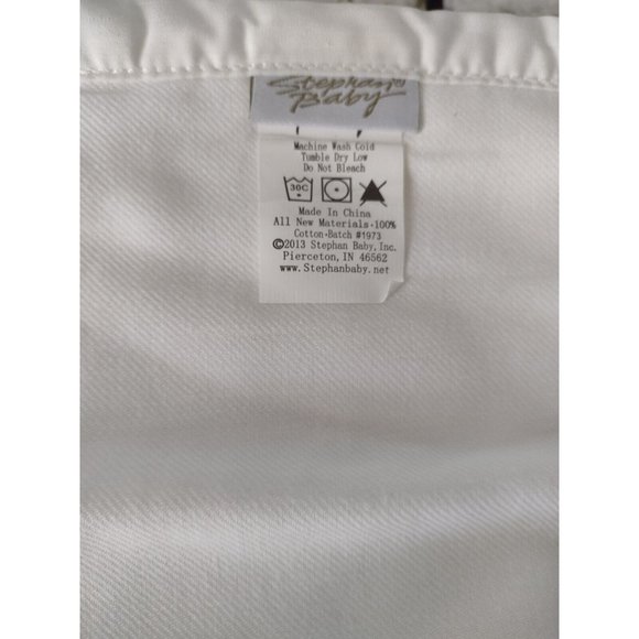 New Stephan Baby Girl Owls Embroidered Bible Verse Burp Cloth and Rattle Booties - Picture 4 of 4